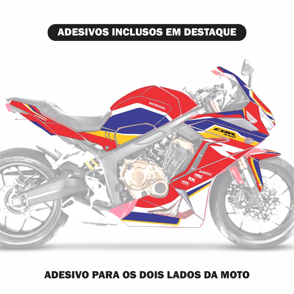 Adesivo Cbr 650r Completo 2019/2023 - Style Racing - Imagem 2