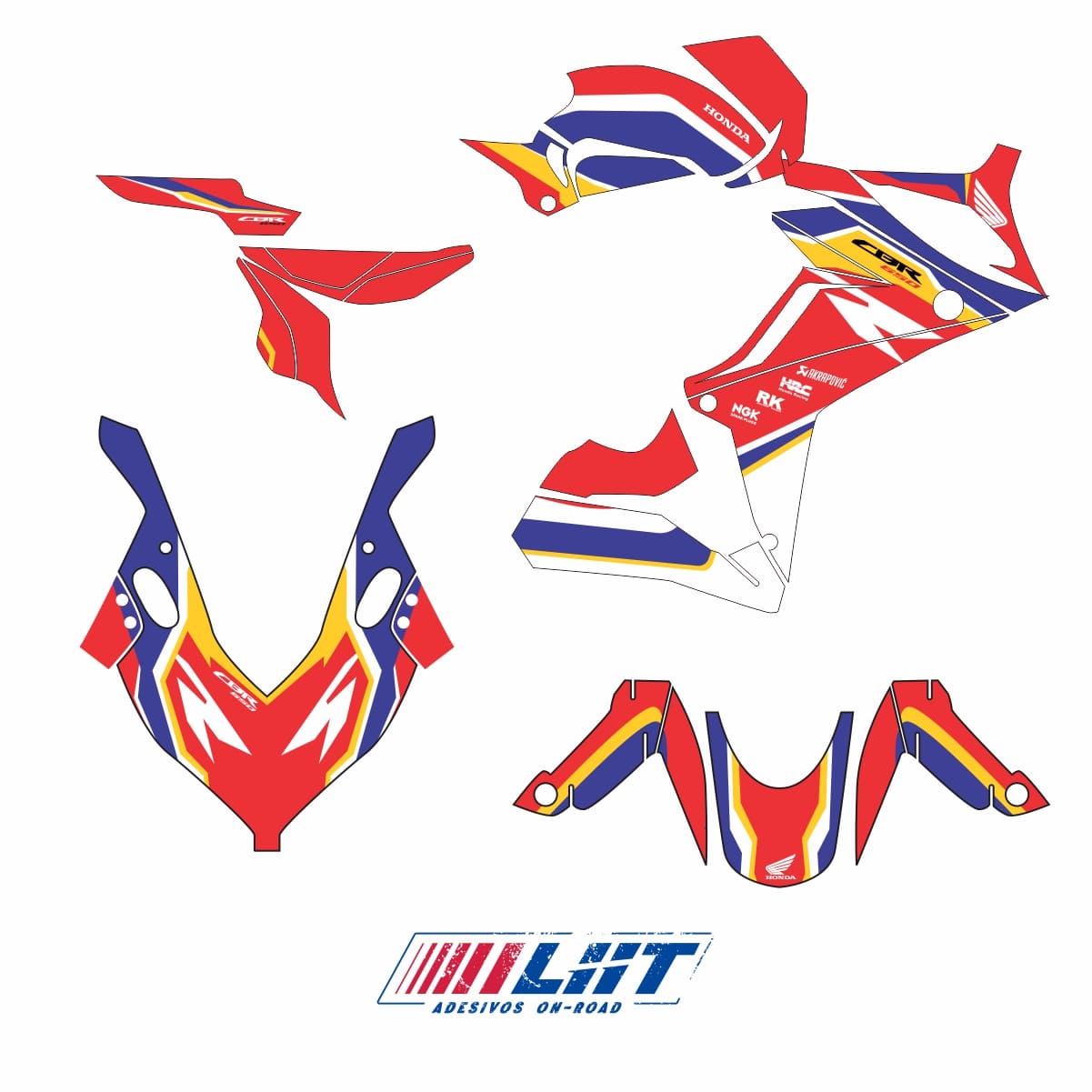 Adesivo Cbr 650r Completo 2019/2023 - Style Racing - Imagem 3