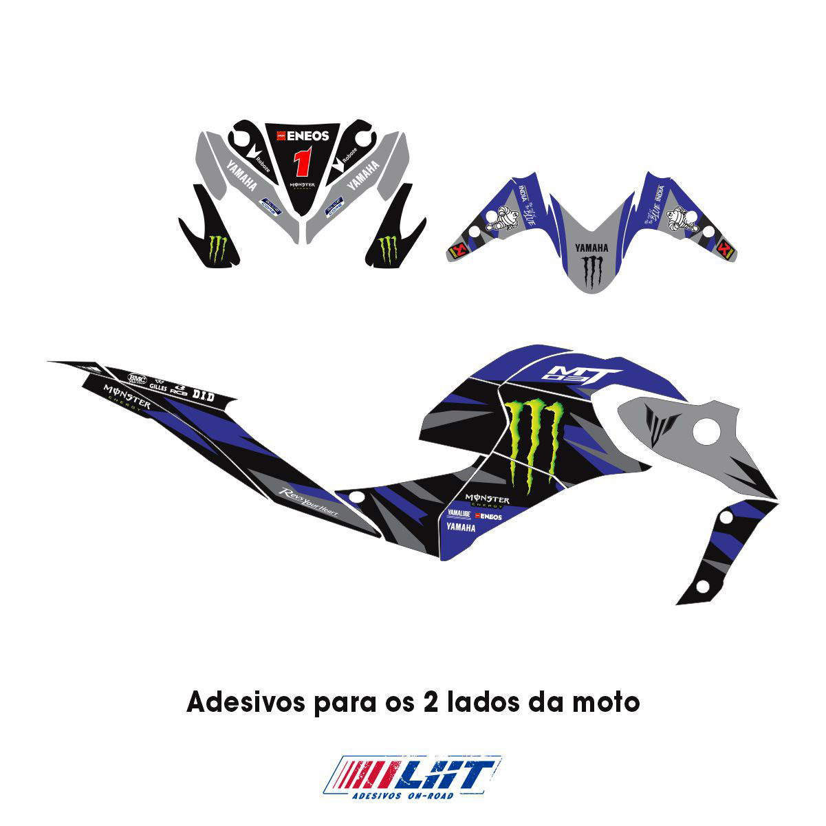 Adesivo MT 03 2021/2023 Completo - MotoGp - Imagem 8