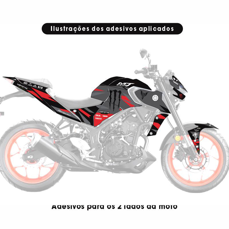 Adesivo MT 03 2021/2023 Completo - MotoGp - Imagem 4
