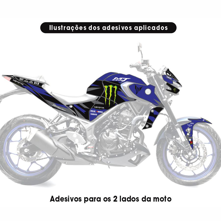 Adesivo MT 03 2021/2023 Completo - MotoGp - Imagem 6