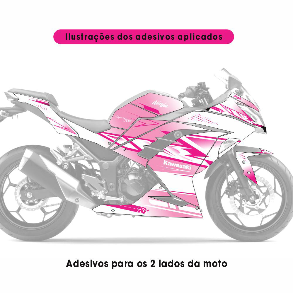 Adesivo Ninja 300 Completo 2013/2024 - Nani Dumas - Imagem 4