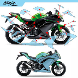 Adesivo Proteção Ninja 300 2013/2024 Completo Transparente