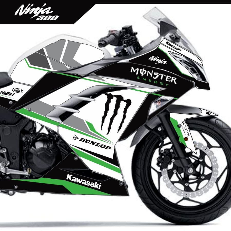 Adesivo Ninja 300 Completo 2013/2024 - M. Energy Standard - Imagem 4