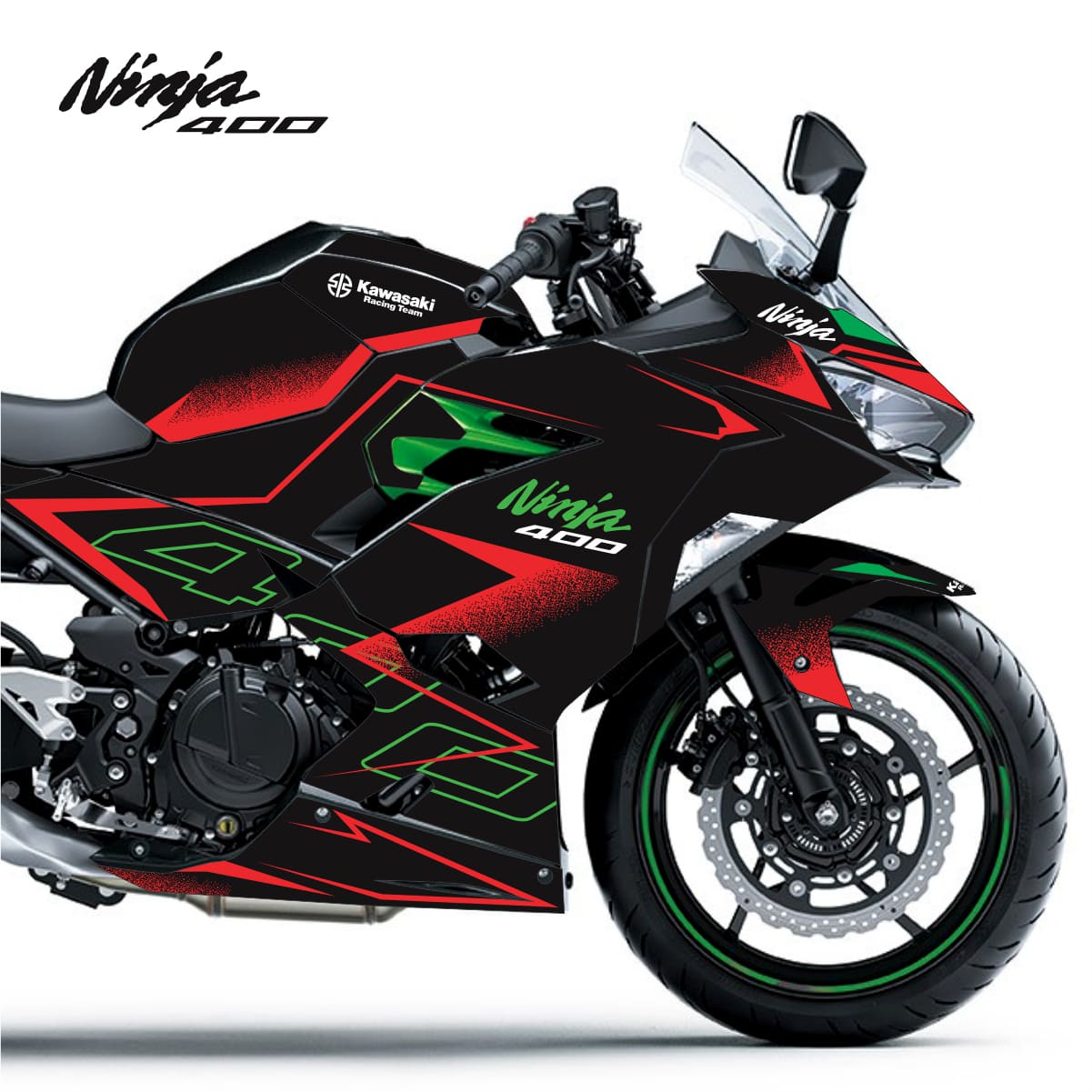 Adesivo Ninja 400 Completo 2018/2024 - Line Racing - Imagem 6