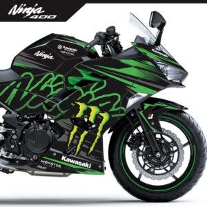 Adesivo Ninja 400 Completo 2018/2024 - Grounge Style
