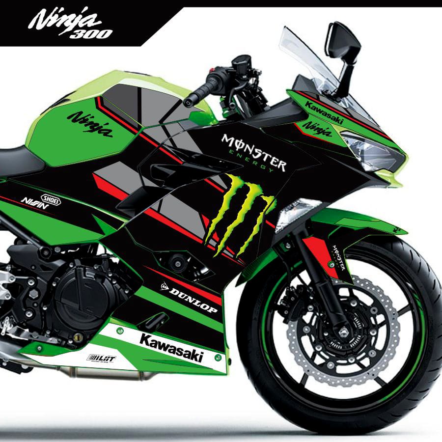 Adesivo Ninja 400 Completo 2018/2024 - M. Energy White Racing