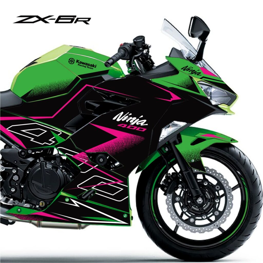Adesivo Ninja 400 Completo 2018/2024 - Line Racing Pink - Liit Adesivos
