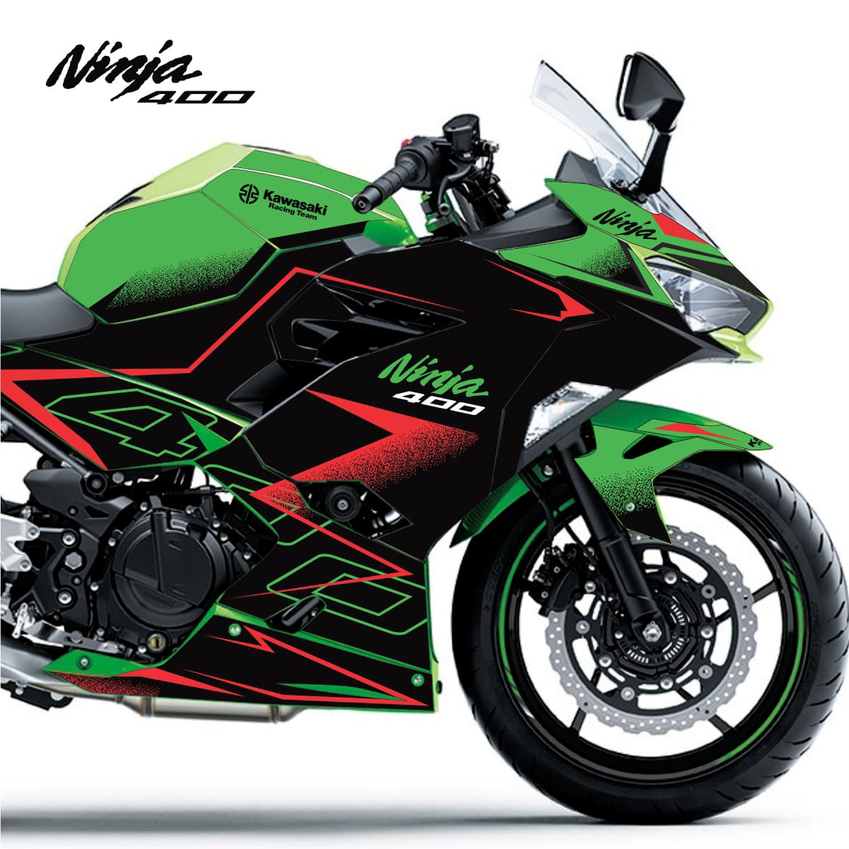 Adesivo Ninja 400 Completo 2018/2024 - Line Racing