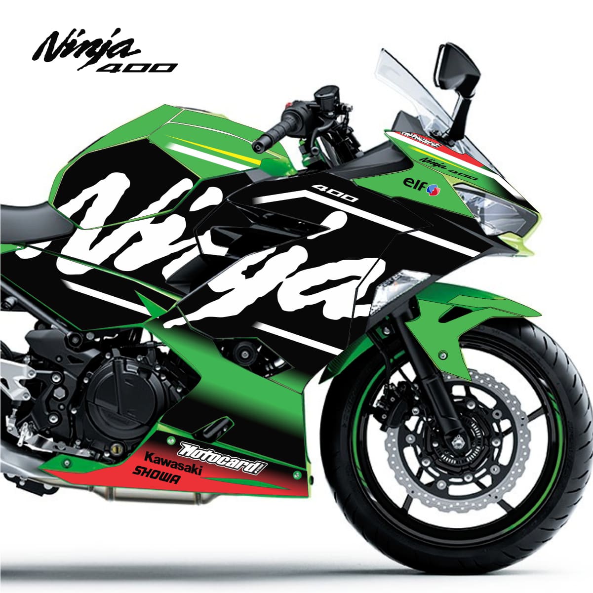 Adesivo Ninja 400 Completo 2018/2024 - Motocard Edition