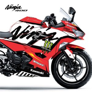Adesivo Ninja 400 Completo 2018/2024 - Kawasaki Valt Vermelha