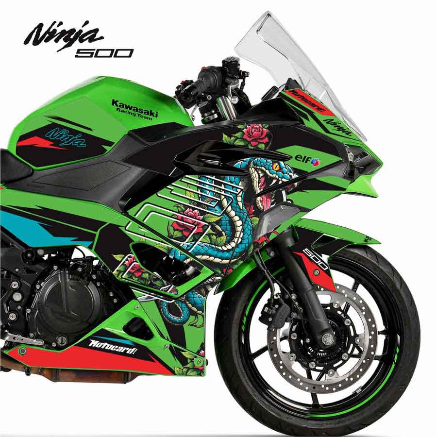 Adesivo Ninja 500 Completo 2024/2025 - Snake Design