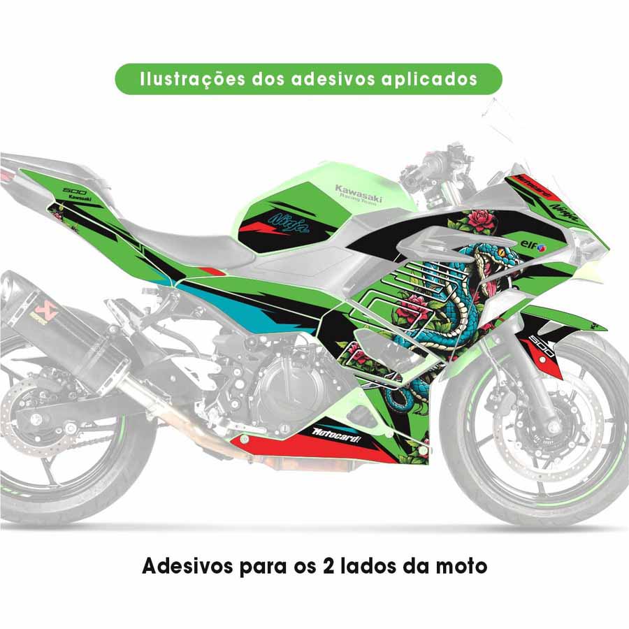 Adesivo Ninja 500 Completo 2024/2025 - Snake Design - Imagem 2