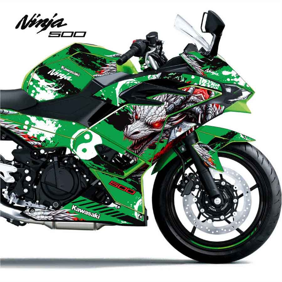 Adesivo Ninja 500 Completo 2024/2025 - Dragon Design - Imagem 4