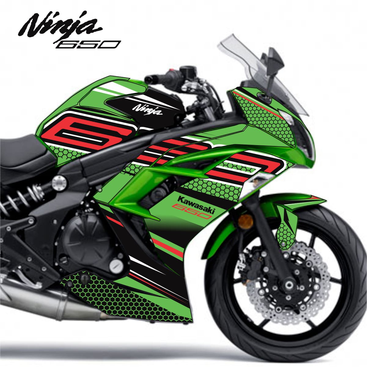 Adesivo Ninja 650 Completo 2011/2016 - Standard Coméia