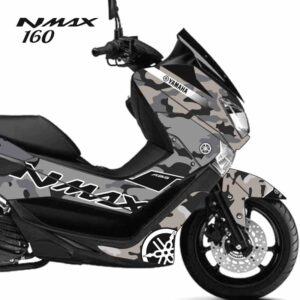 Adesivo Nmax 160 Completo 2015/2020 - Camuflado Cinza