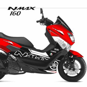 Adesivo Nmax 160 Completo 2015/2020 - Yamaha Racing Pro Vermelha