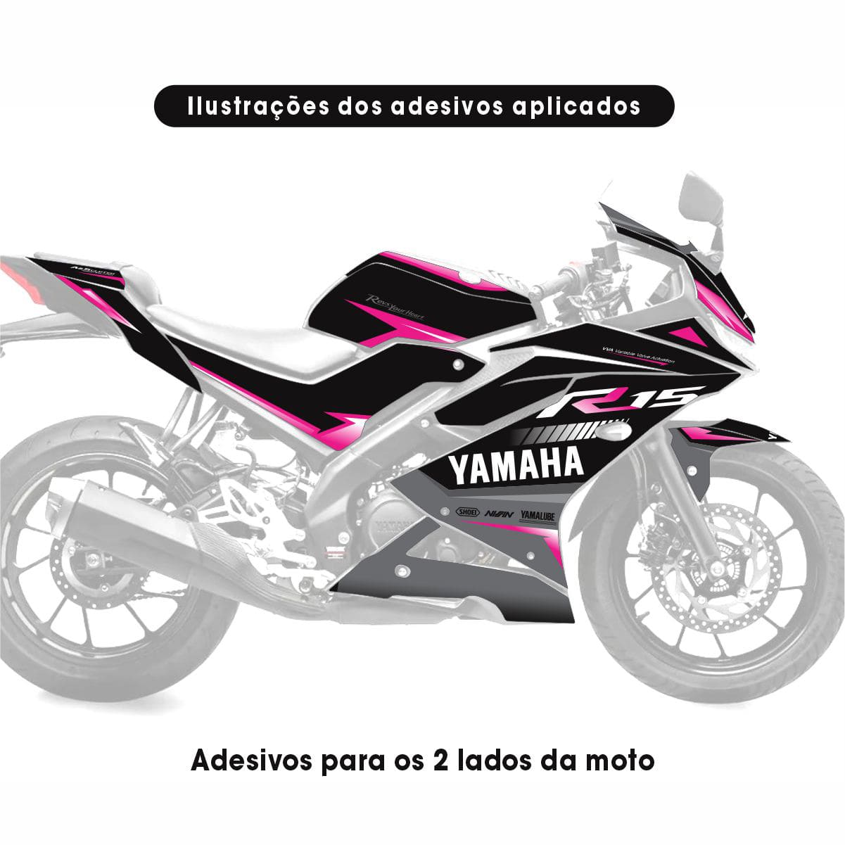 Adesivo R15 Yzf V3 Completo 2019/2026 - Yamaha Crew Racing - Imagem 3