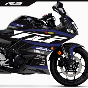 Adesivo R3 Completo 2020/2024 - Yzf Racing Preta