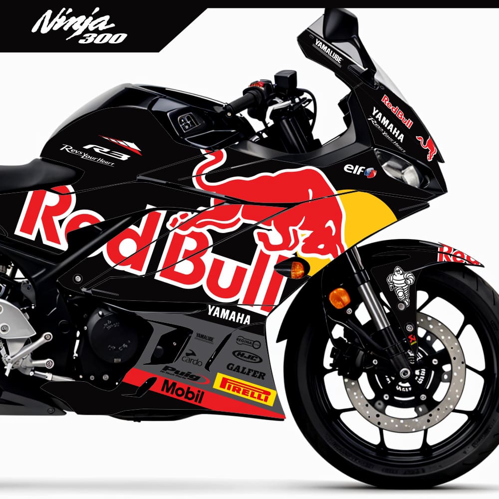 Adesivo R3 Completo 2020/2024 - R Bull Racing Preta