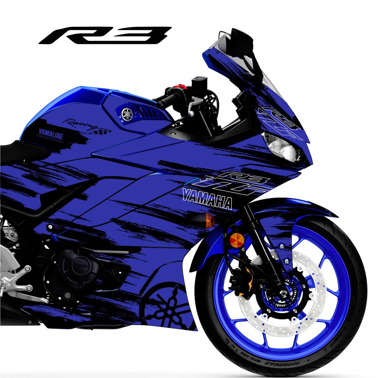 Adesivo R3 Completo 2020/2024 - Bomber Racing Azul