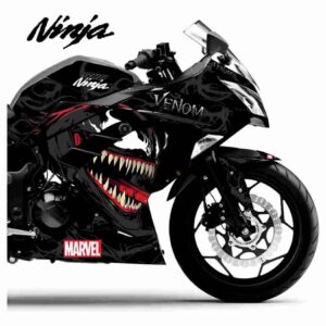 Adesivo Ninja 300 Completo 2013/2024 - Marvel Venom