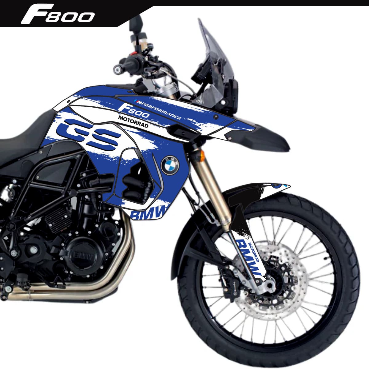 Adesivo Bmw F800 GS Completo 2008/2012 - Spark Design