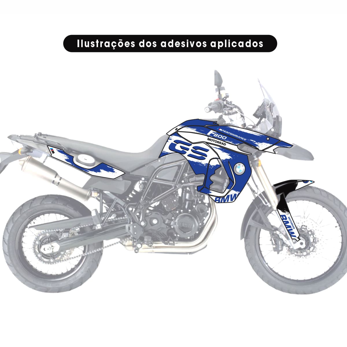 Adesivo Bmw F800 GS Completo 2008/2012 - Spark Design - Imagem 2