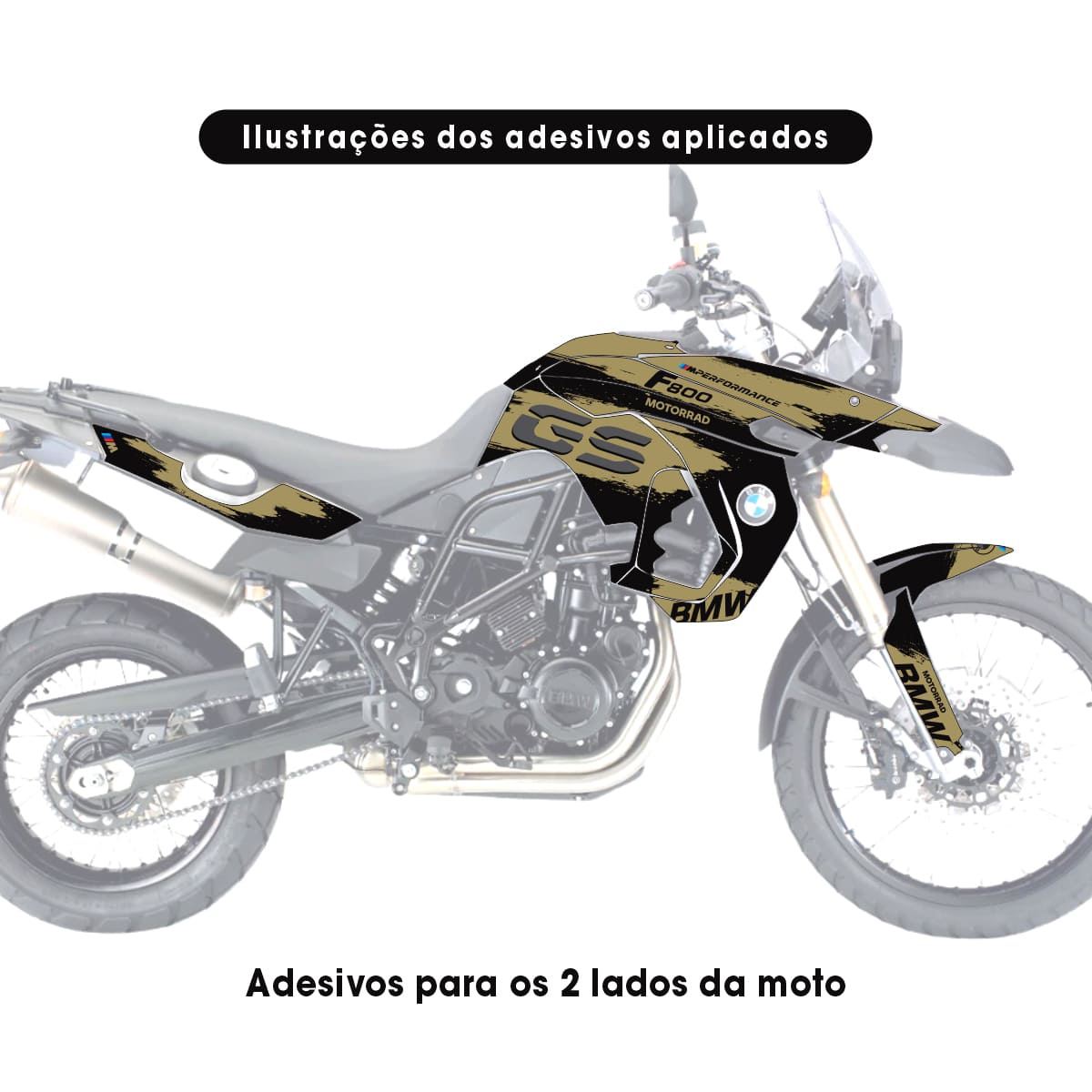 Adesivo Bmw F800 GS Completo 2008/2012 - Spark Design - Imagem 8