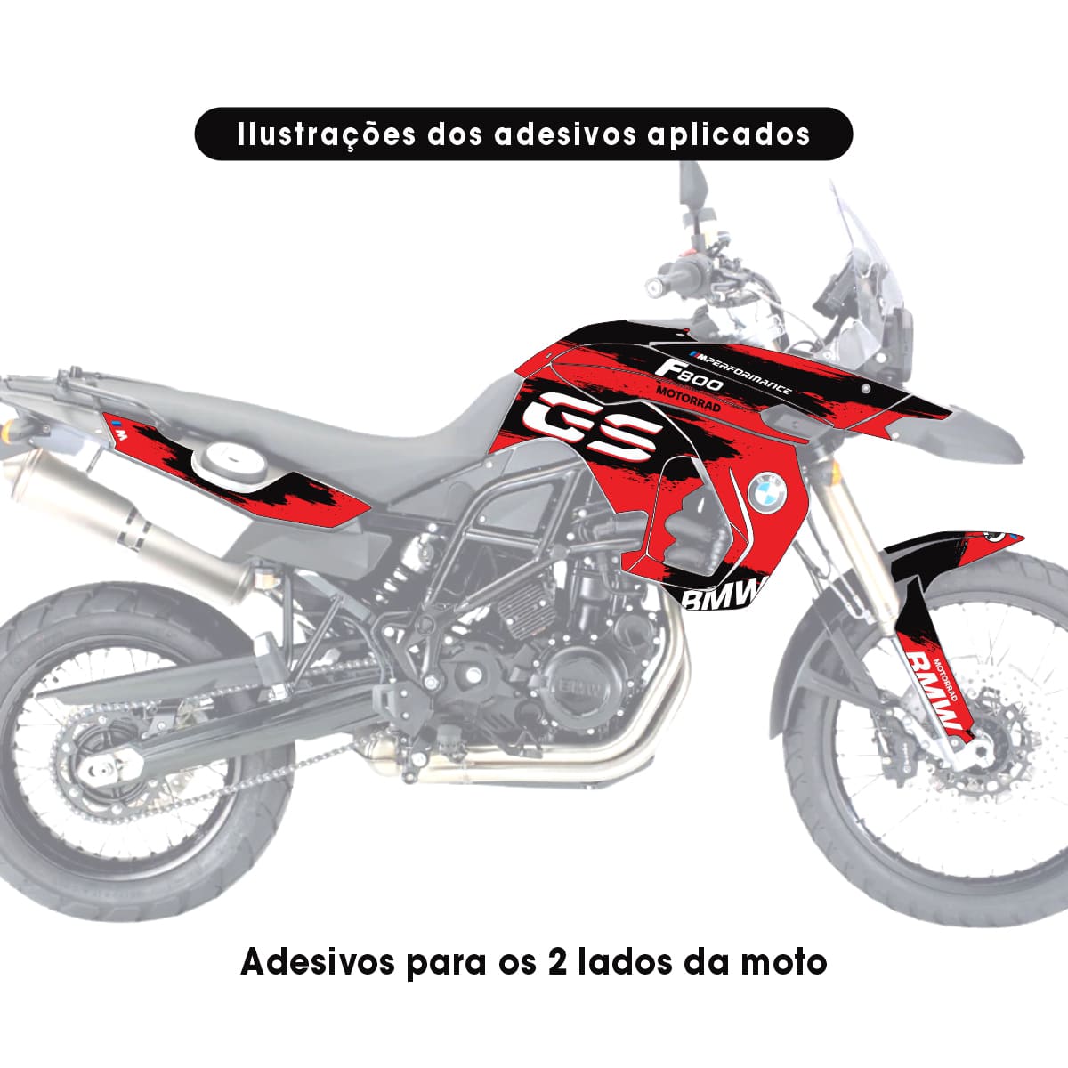 Adesivo Bmw F800 GS Completo 2008/2012 - Spark Design - Imagem 5