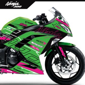 Adesivo Ninja 300 Completo 2013/2024 - Factory Racing Rosa Pink