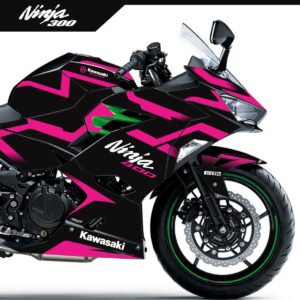Adesivo Ninja 400 Completo 2018/2024 - Line Racing Rosa Pink