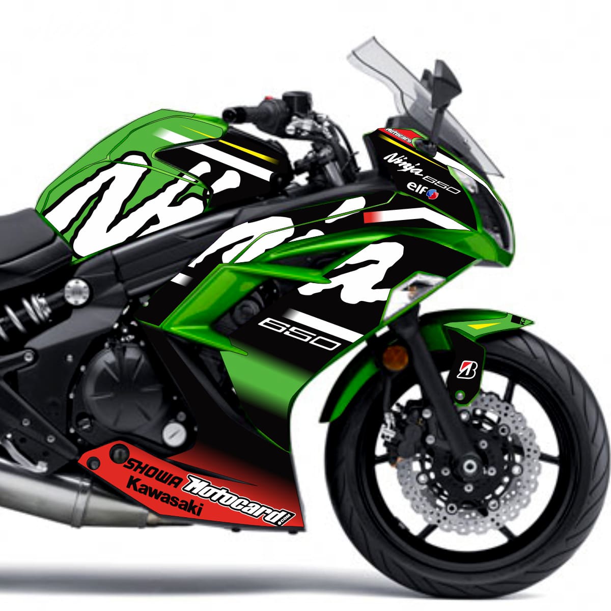 Adesivo Ninja 650 Completo 2011/2016 - Motocard Racing