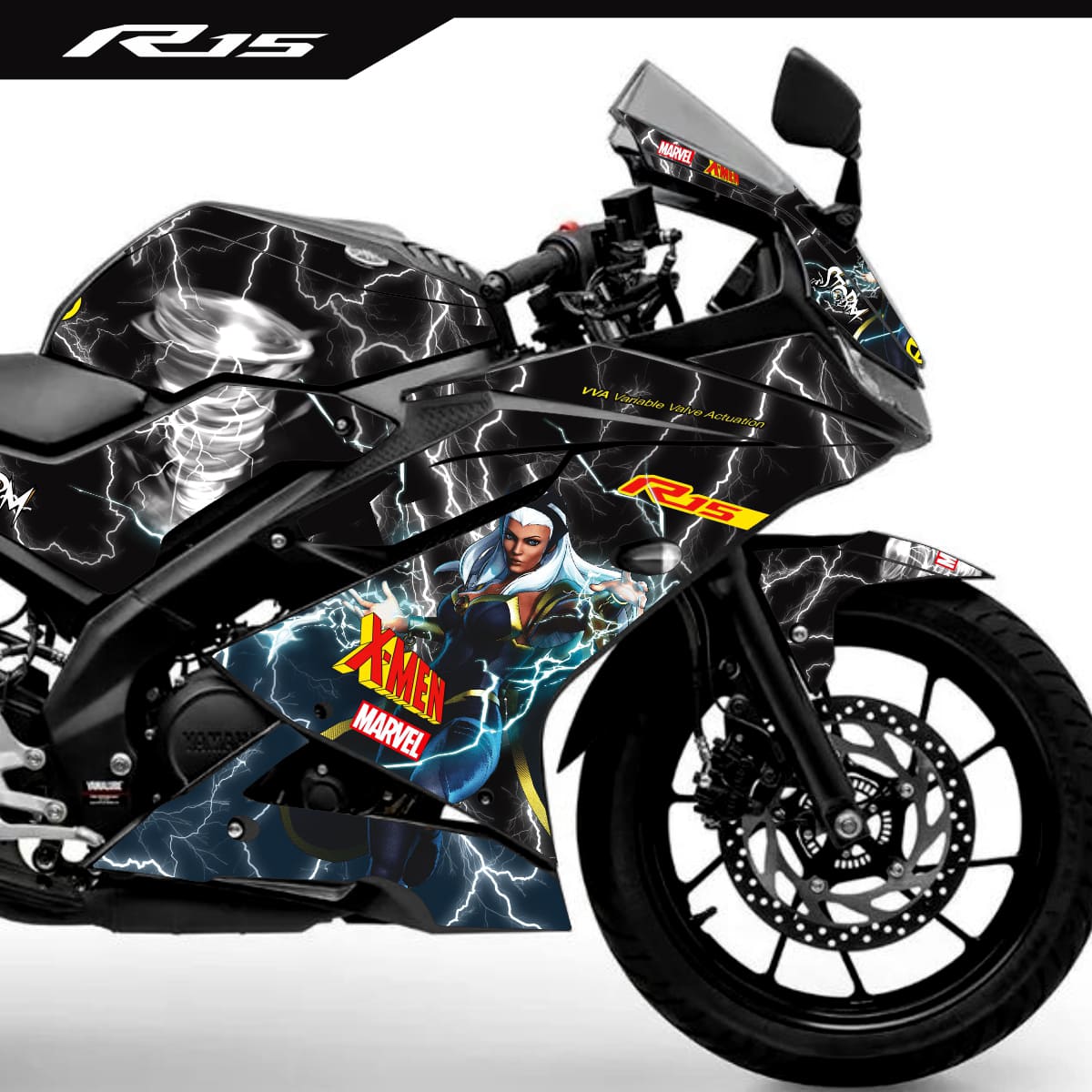 Adesivo R15 Yzf V3 Completo 2019/2026 - Tempestade X-men