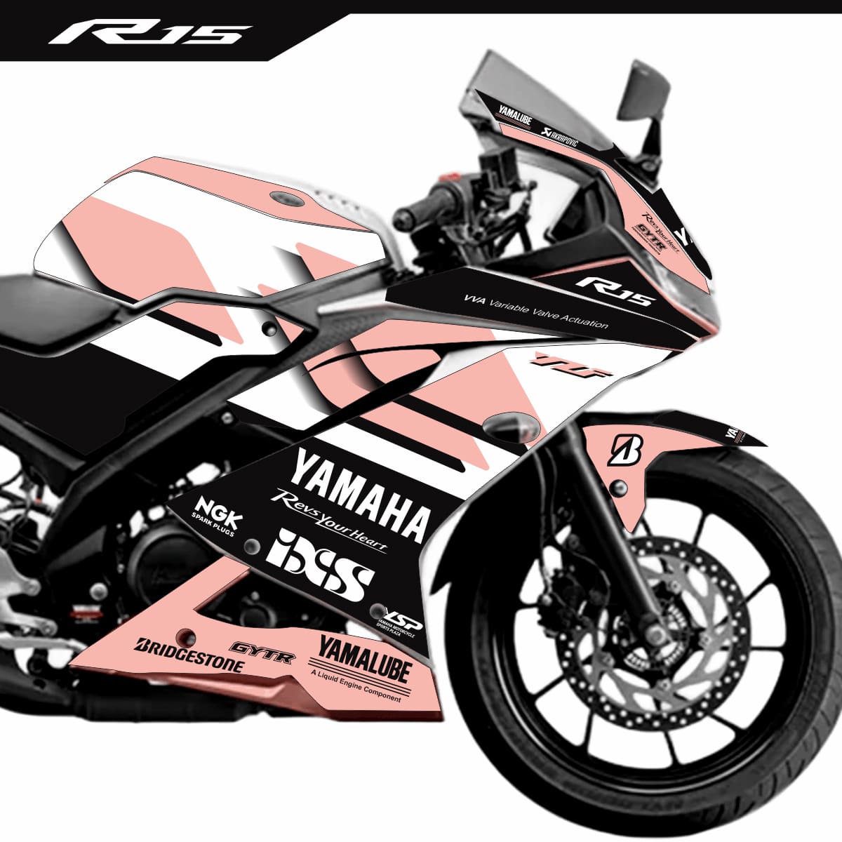 Adesivo R15 Yzf V3 Completo 2019/2026 - Aniversário 70 Anos Edição Especial - Imagem 7
