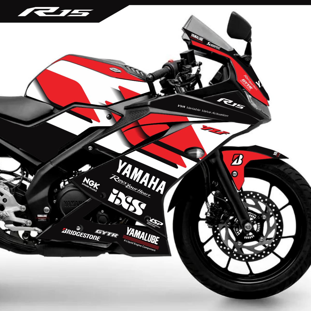 Adesivo R15 Yzf V3 Completo 2019/2026 - Aniversário 70 Anos Edição Especial