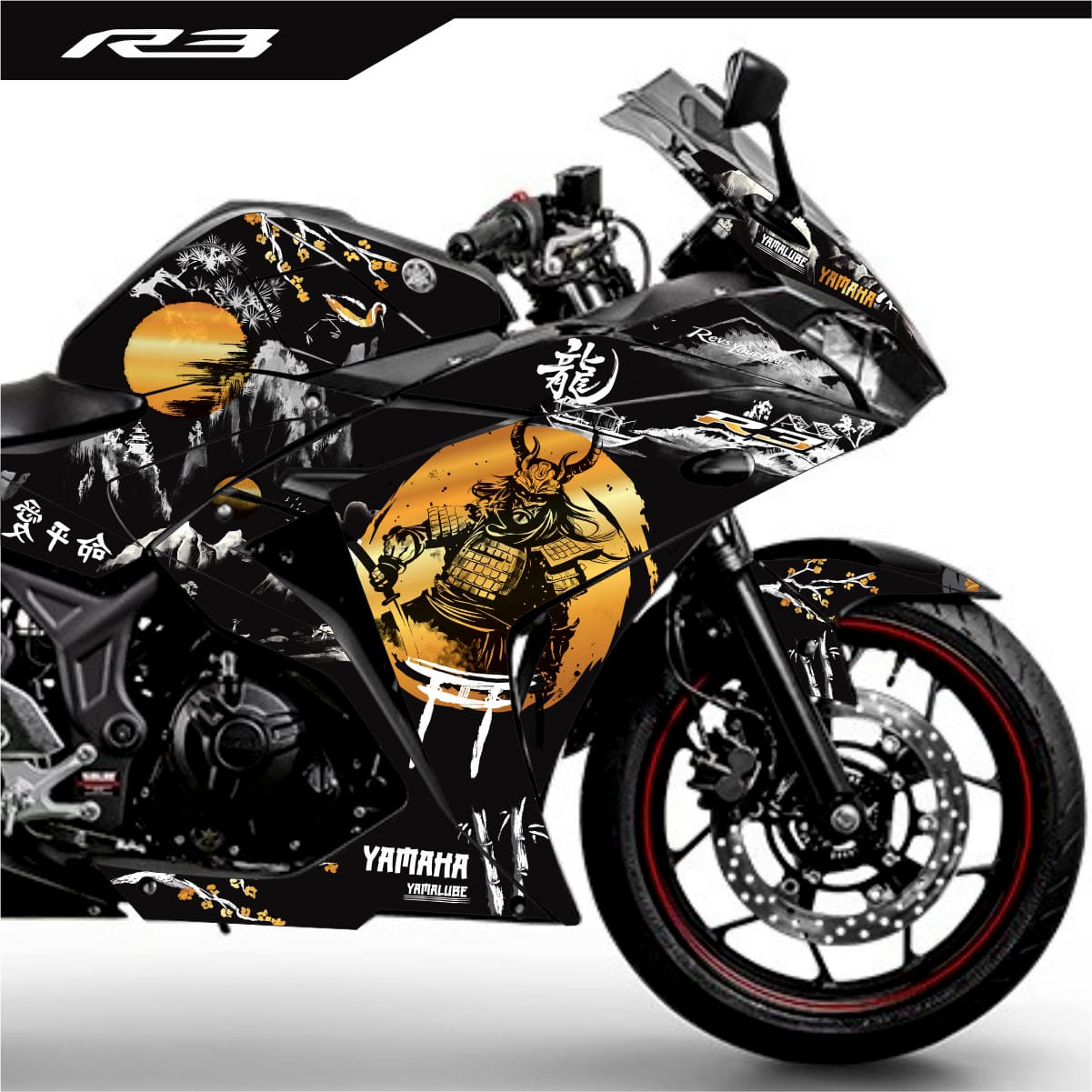 Adesivo R3 Completo 2013/2018 - Samurai Gold