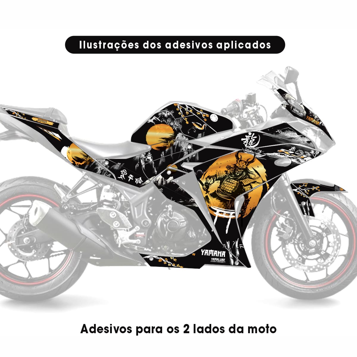 Adesivo R3 Completo 2013/2018 - Samurai Gold - Imagem 2