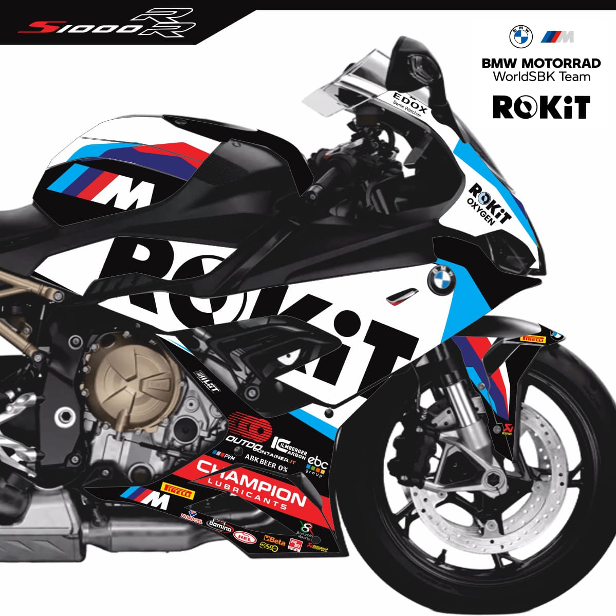 Adesivo Bmw S1000rr Completo 2019/2022 - Rokit WorldSBK 2026 Team