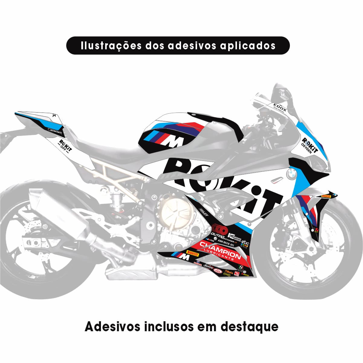 Adesivo Bmw S1000rr Completo 2019/2022 - Rokit WorldSBK 2026 Team - Imagem 2