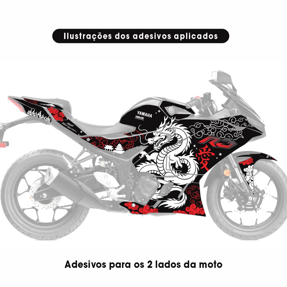 Adesivo R3 Connected 2026 Completo - Dragão Oriental - Imagem 2