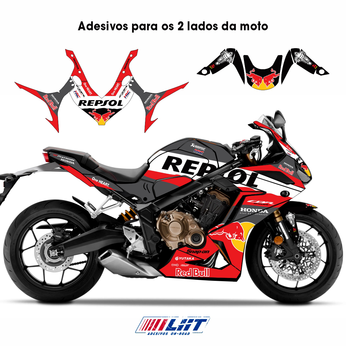 Adesivo Cbr 650r Completo 2019/2023 - Repsol Design - Imagem 3