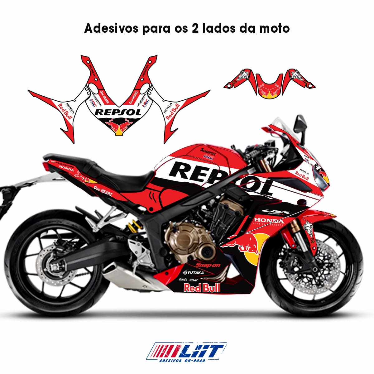 Adesivo Cbr 650r Completo 2019/2023 - Repsol Design - Imagem 6