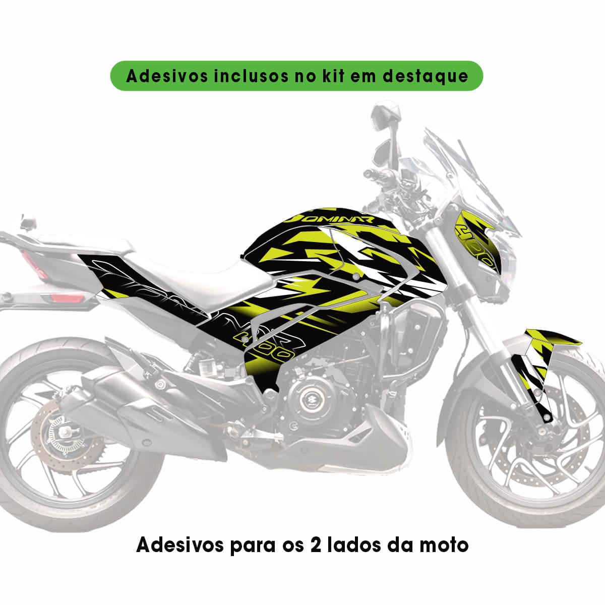 Adesivo Bajaj Dominar 400 Completo 2023/2026 - Spike Design - Imagem 2