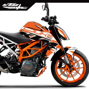 Adesivo Duke 390 Ktm Completo - White Racing