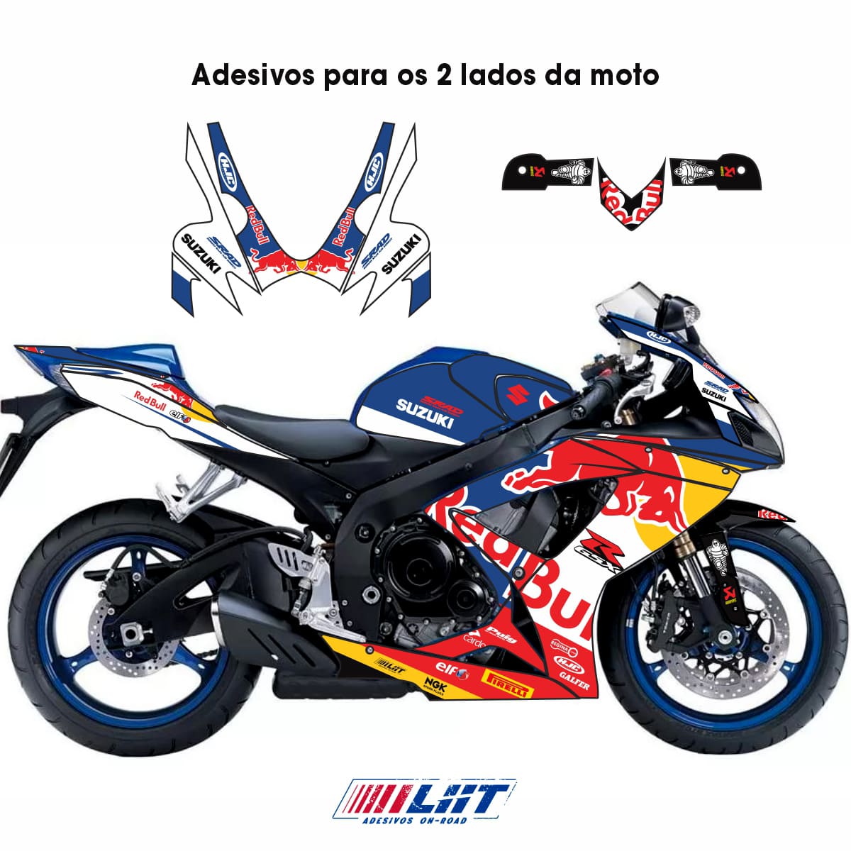 Adesivo Gsxr 750 Completo 2007/2008 - Bull Design - Imagem 3