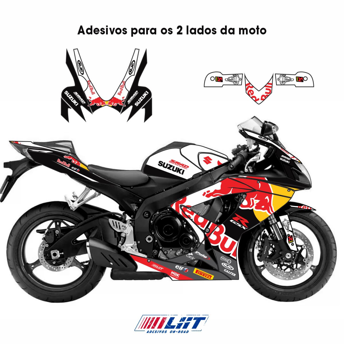 Adesivo Gsxr 750 Completo 2007/2008 - Bull Design - Imagem 6