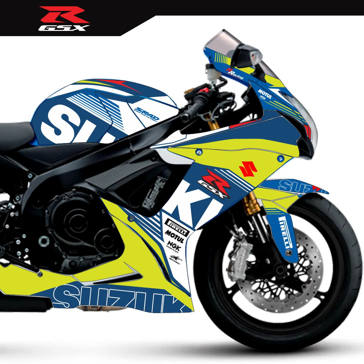 Adesivo Gsxr 750 Completo 2014/2026 - Flux Racing