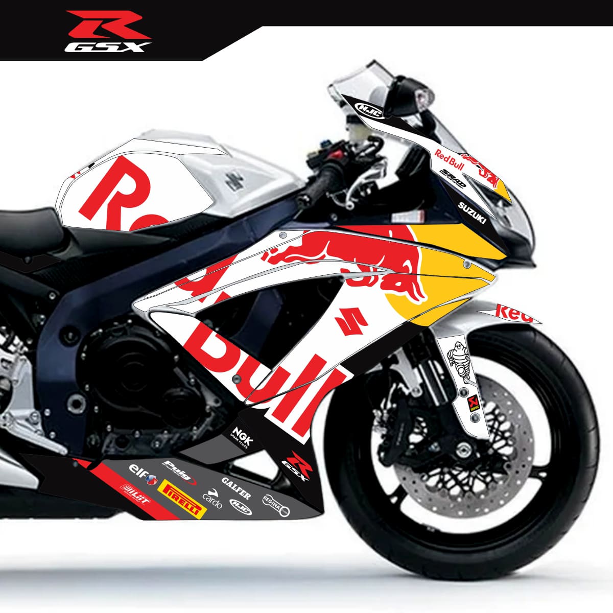 Adesivo Gsxr 750 Completo 2009/2013 - Bull Design