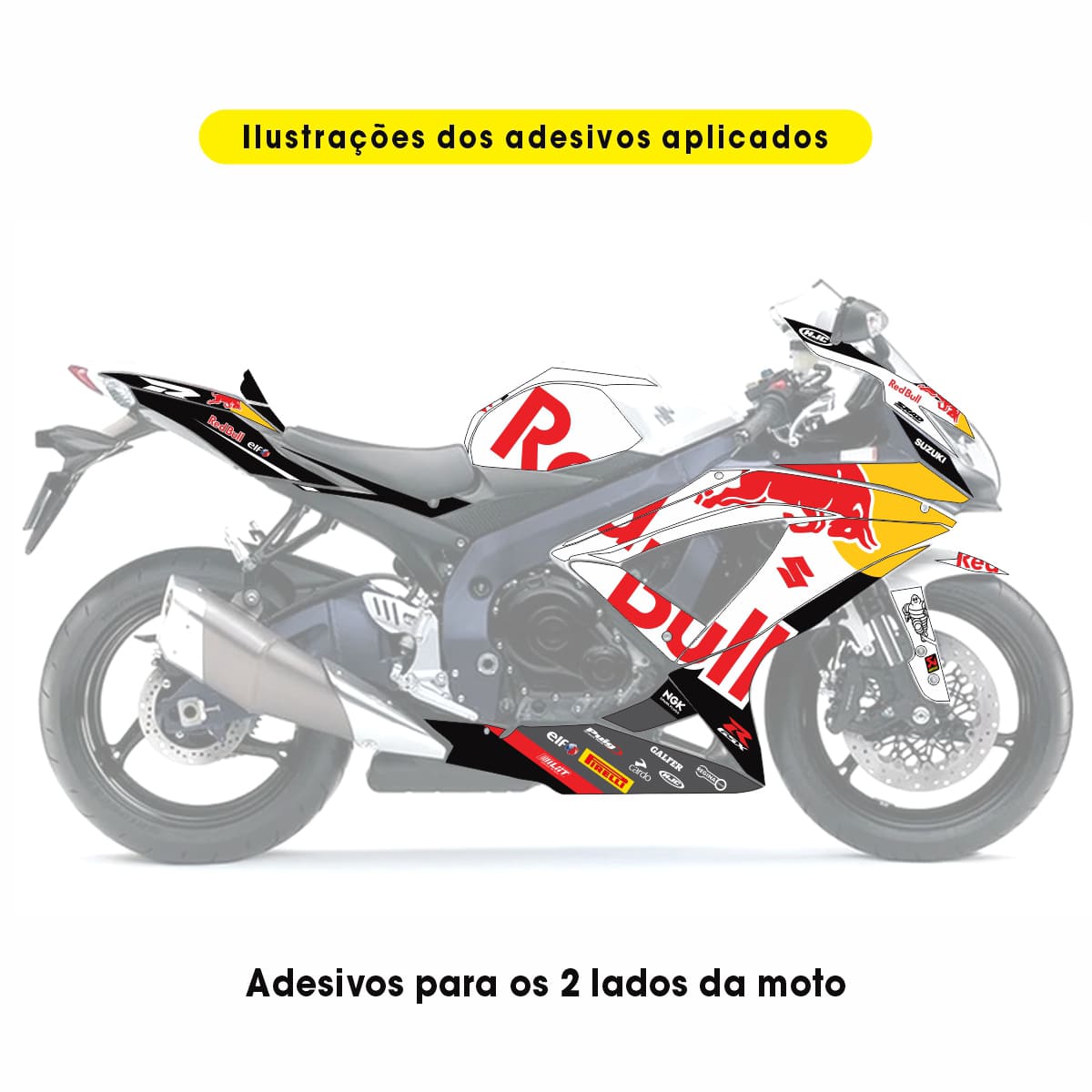 Adesivo Gsxr 750 Completo 2009/2013 - Bull Design - Imagem 2